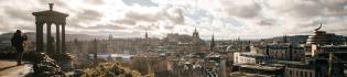 Capturing the view from Calton Hill with some of the key landmarks across Edinburgh, such as the castle, St Giles Cathedral and the Scott Monument