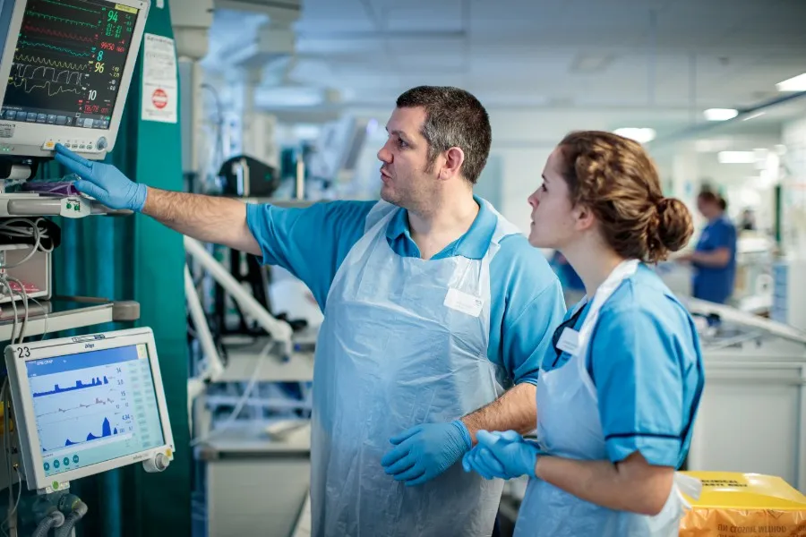 Two nurses in the hospital