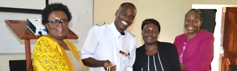 Comas Kapuyanyika, awarded Best Nurse, Paediatric Ward 2020