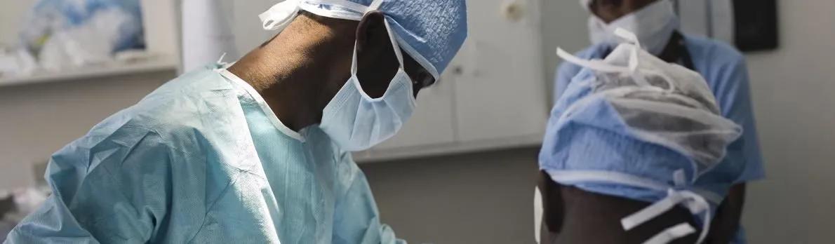Surgical operation in progress